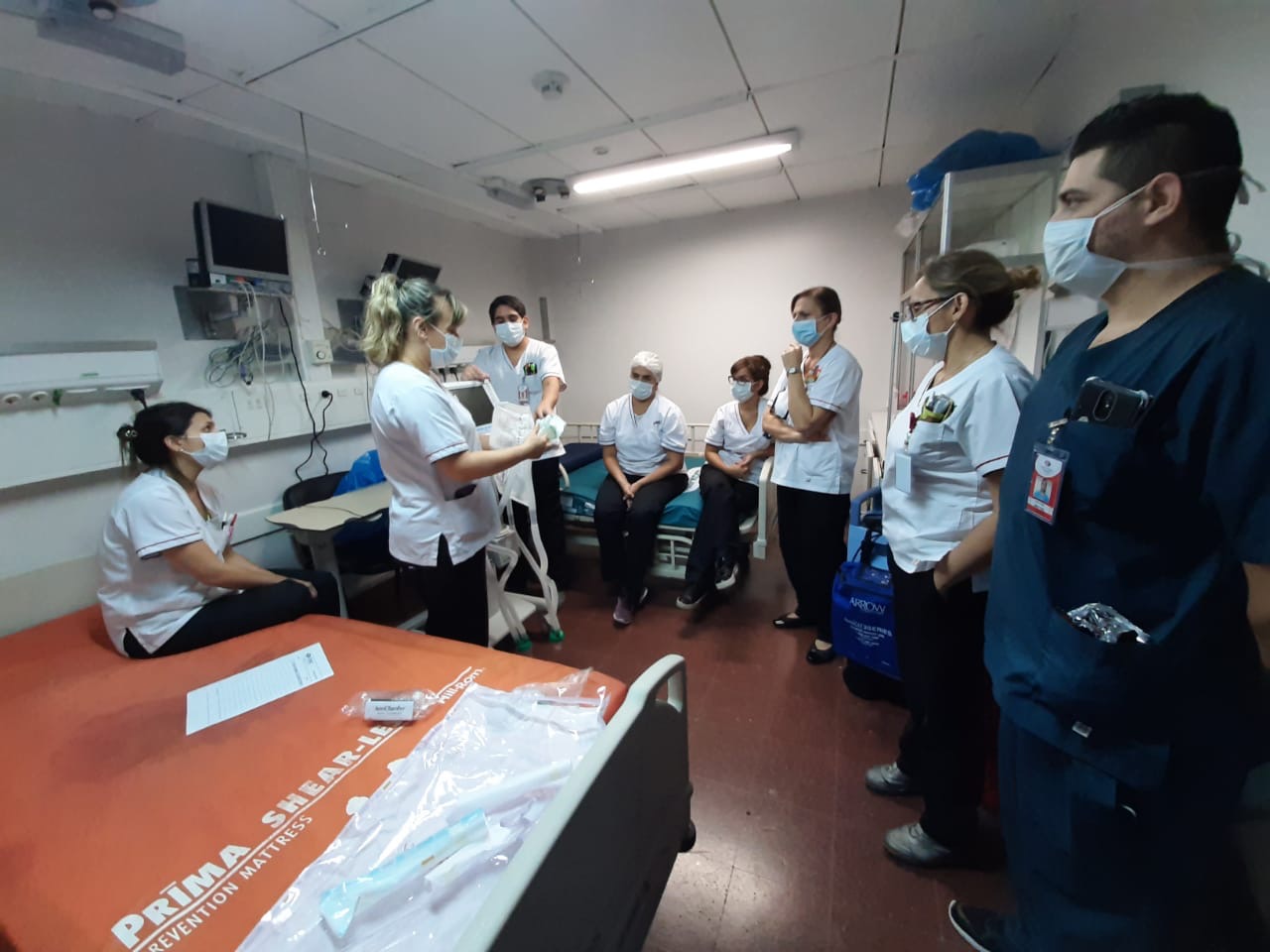 A team meeting in a lean hospital in Argentina