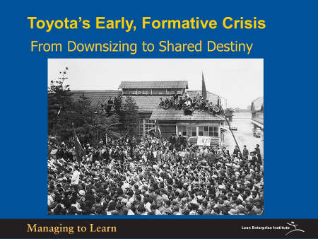 Shook-Toyota's Formative Crisis