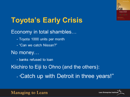 Shook-Toyota's Early Crisis