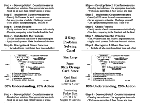 8-Step TWI Problem Solving Card