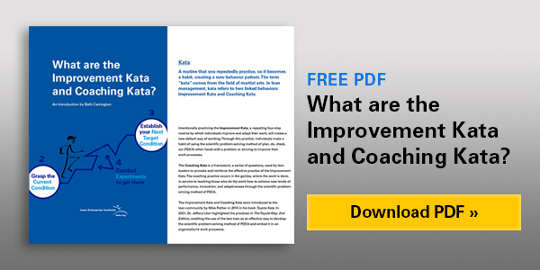 What are the Improvement Kata and Coaching Kata?