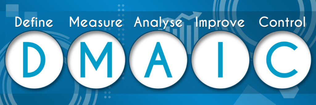 Six Sigma DMAIC - define, measure, analyse, improve, control