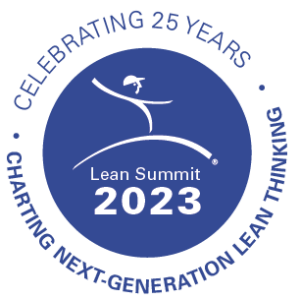 Lean Summit 2023 logo in blue