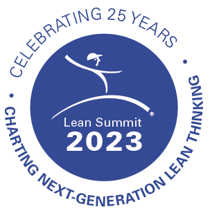 Lean Summit 2023 logo in blue