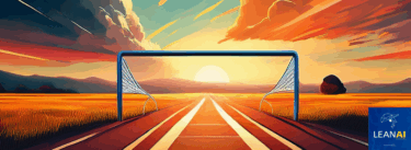 Goal post with netting removed in back to suggest goal has moved